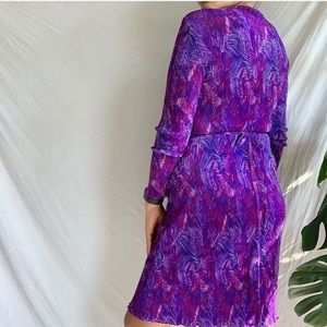 Vintage Dresses - Vintage Micropleated Wrap Dress Vintage Dresses - Vintage Micropleated Wrap Dress